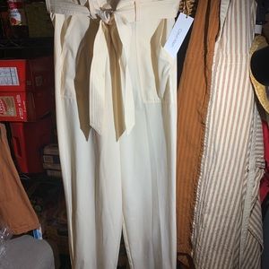 Brand new with tags, Calvin Klein tie waist “paper bag” pants size large.